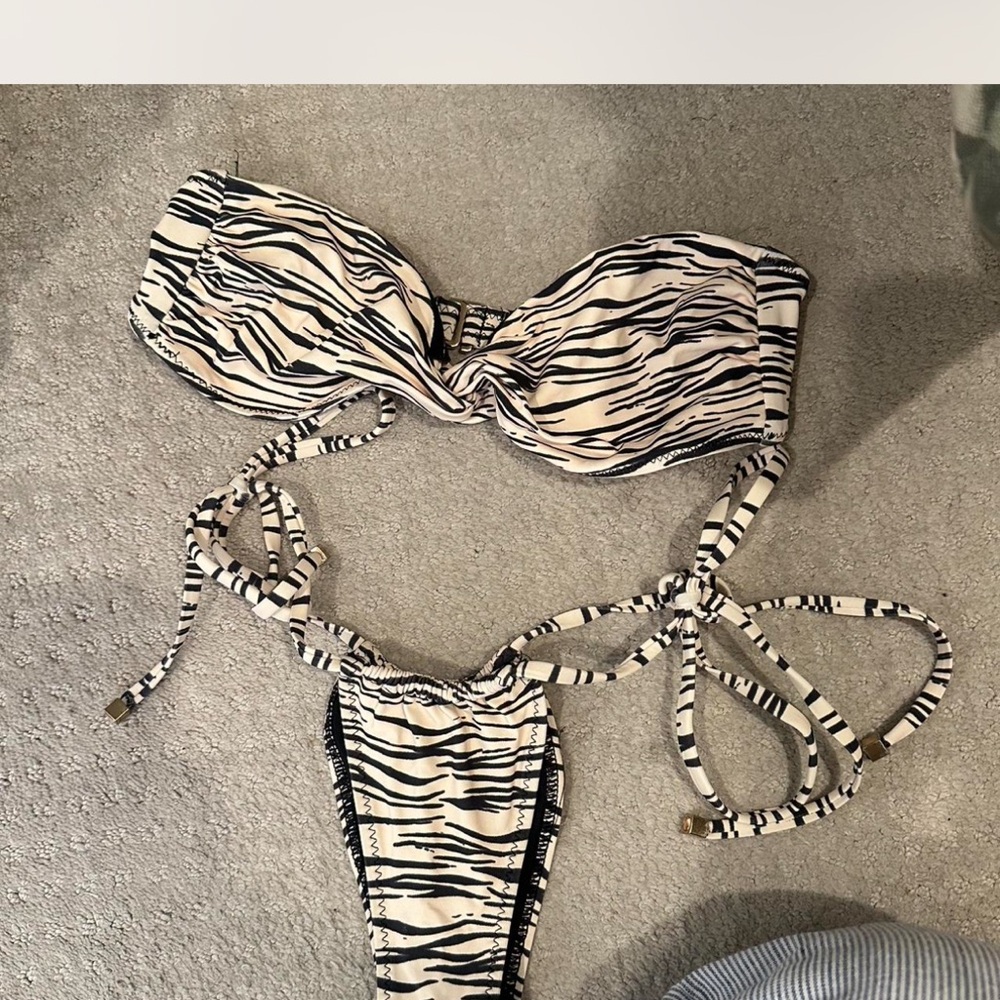 Zebra Print Bikini Set